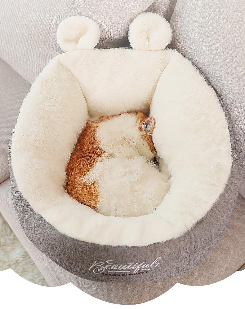 Snugglepaws Deluxe Cozy Cotton Dog Bed - Luxurious Sleeping Bag For Puppies And Small Dogs-2