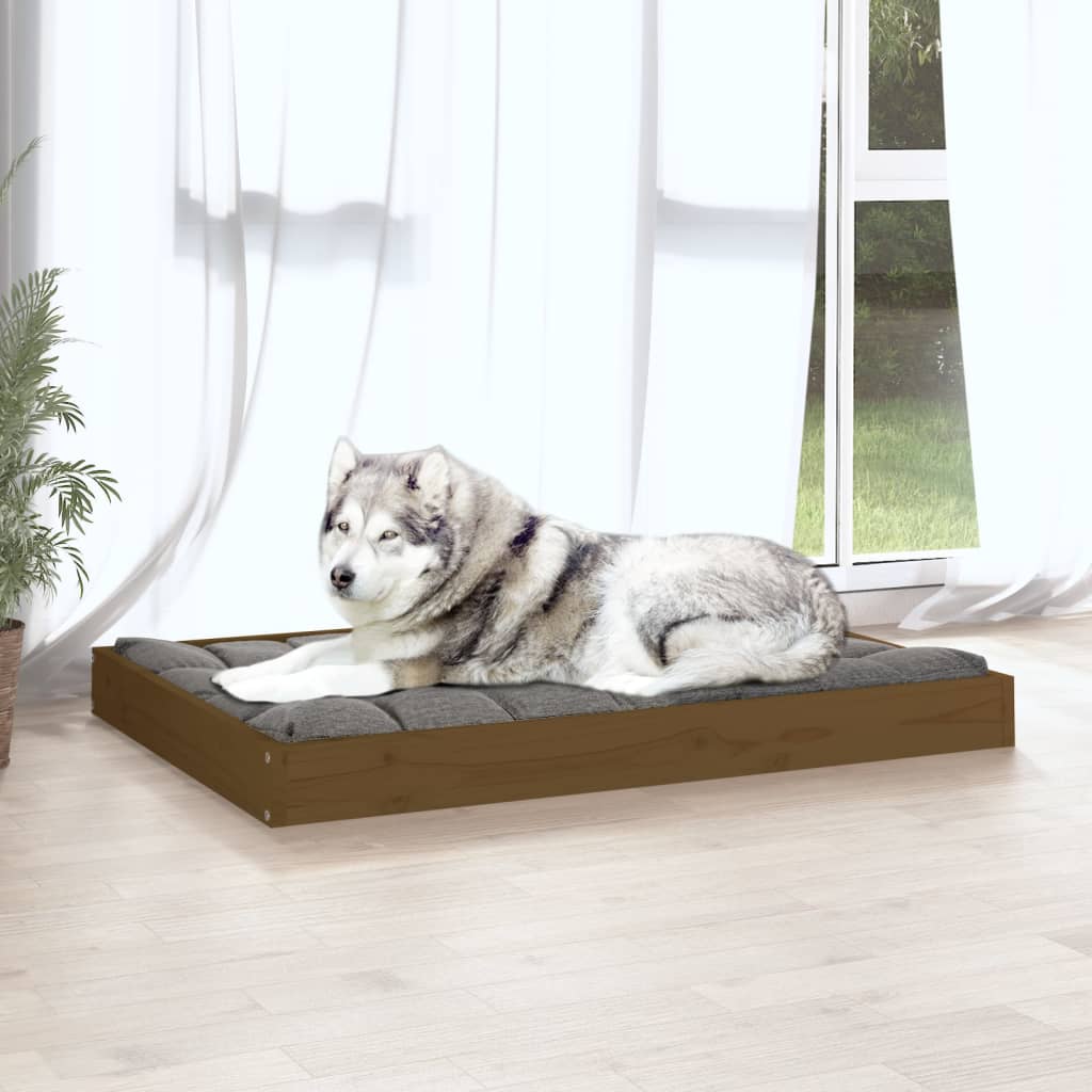 vidaXL Dog Bed Dog Sofa Bed Couch Pet Bed with Wooden Frame Solid Wood Pine-2