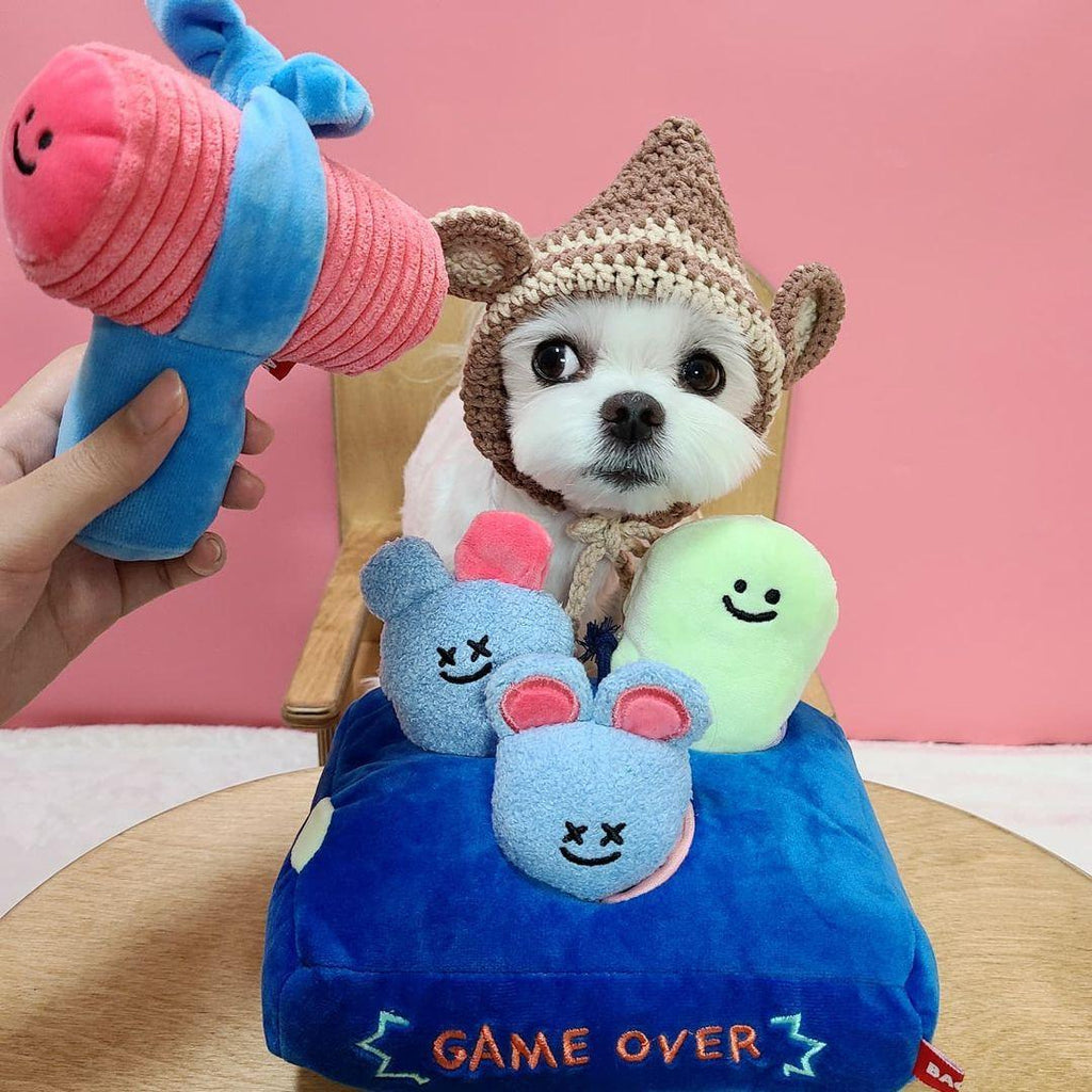 Haunted Hideaway: Interactive Ghost Mouse Plush Toy With Food-Hiding Feature-3